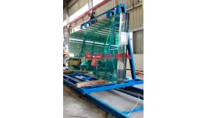 我司新品“電動地軌車”用于輸送重載衛(wèi)浴玻璃制品，解決易碎品人工上下貨困難